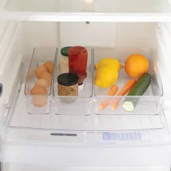 3 bacs de rangements réfrigérateur, Transparent