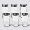 6 bocaux à épices 80ml couvercle inox