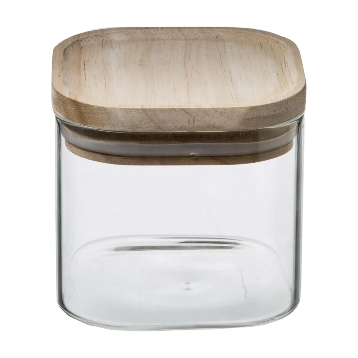 3 bocaux verre empilables couvercle bois