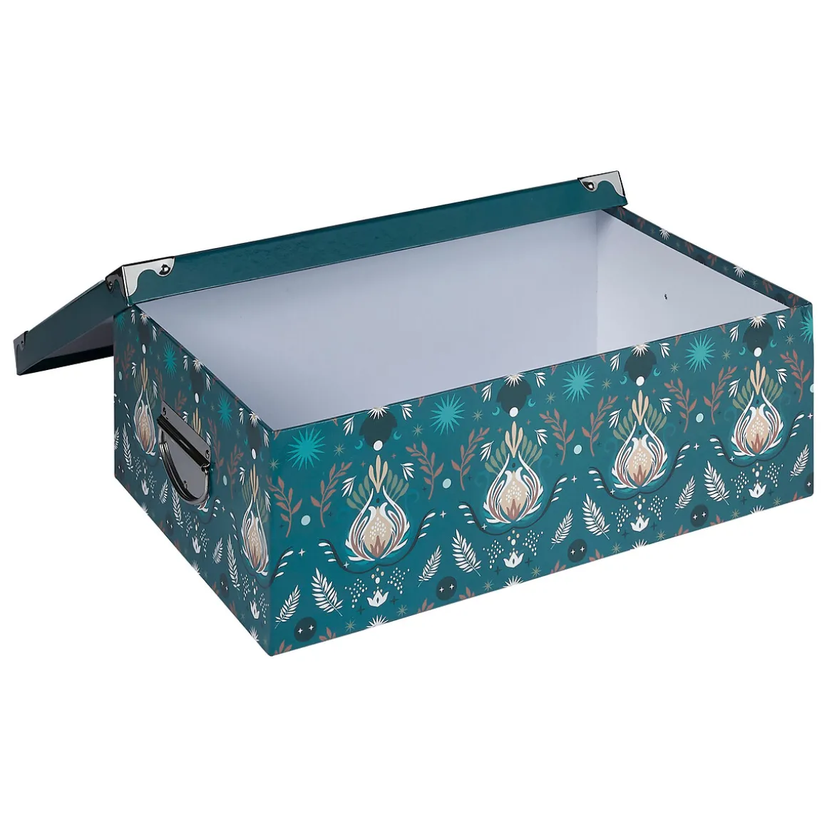 6 boites de rangement, Bleu prétole