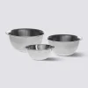 3 bols à mixer, Inox - Gris