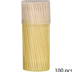 4 boîtes 100 cure-dents bambou