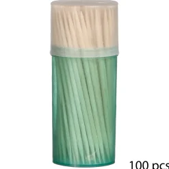 4 boîtes 100 cure-dents bambou