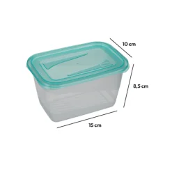 4 boîtes de conservation, 0,75L