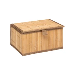3 boîtes de rangement, Bambou
