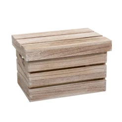 3 boîtes de rangement en bois