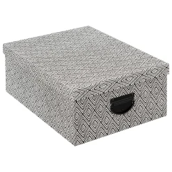 4 boîtes de rangement, Noir et blanc