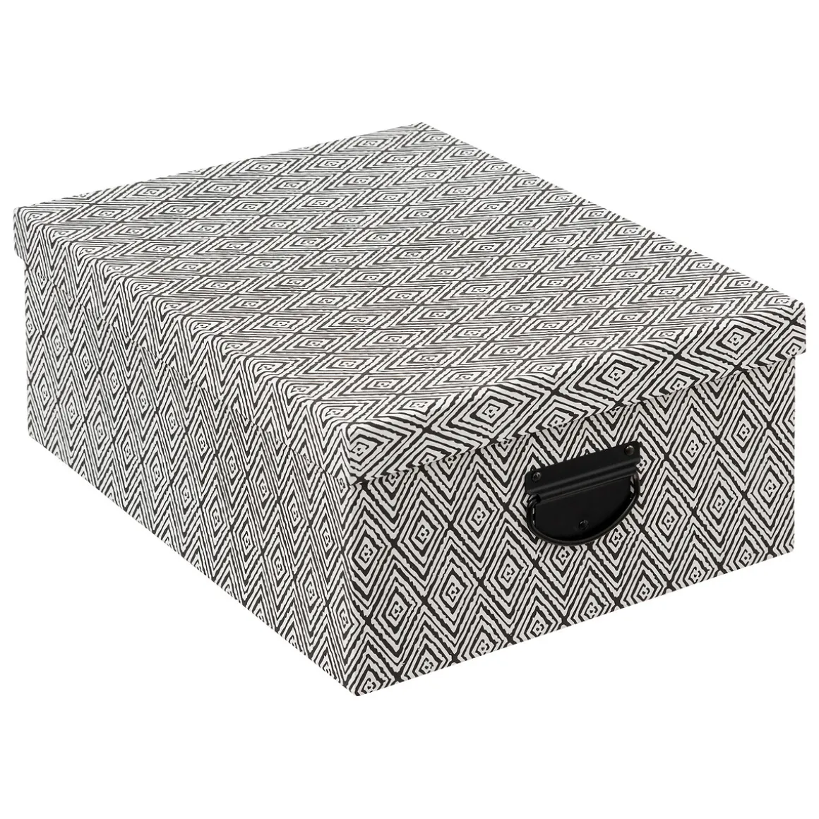 4 boîtes de rangement, Noir et blanc