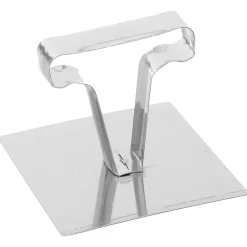 3 cadres de présentation avec poussoir, Inox