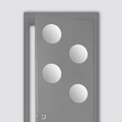 4 miroirs adhésifs ronds, D.20 cm