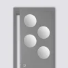 4 miroirs adhésifs ronds, D.30 cm