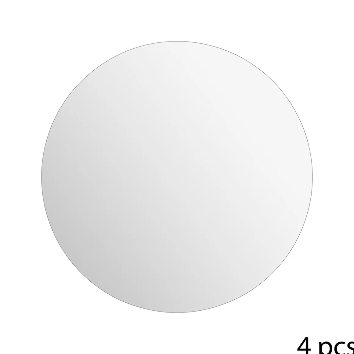 4 miroirs adhésifs ronds, D.30 cm