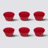 6 moules à muffins, Silicone