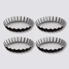 4 moules à tartelettes métal 12cm