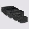 4 paniers bisauté, Noir
