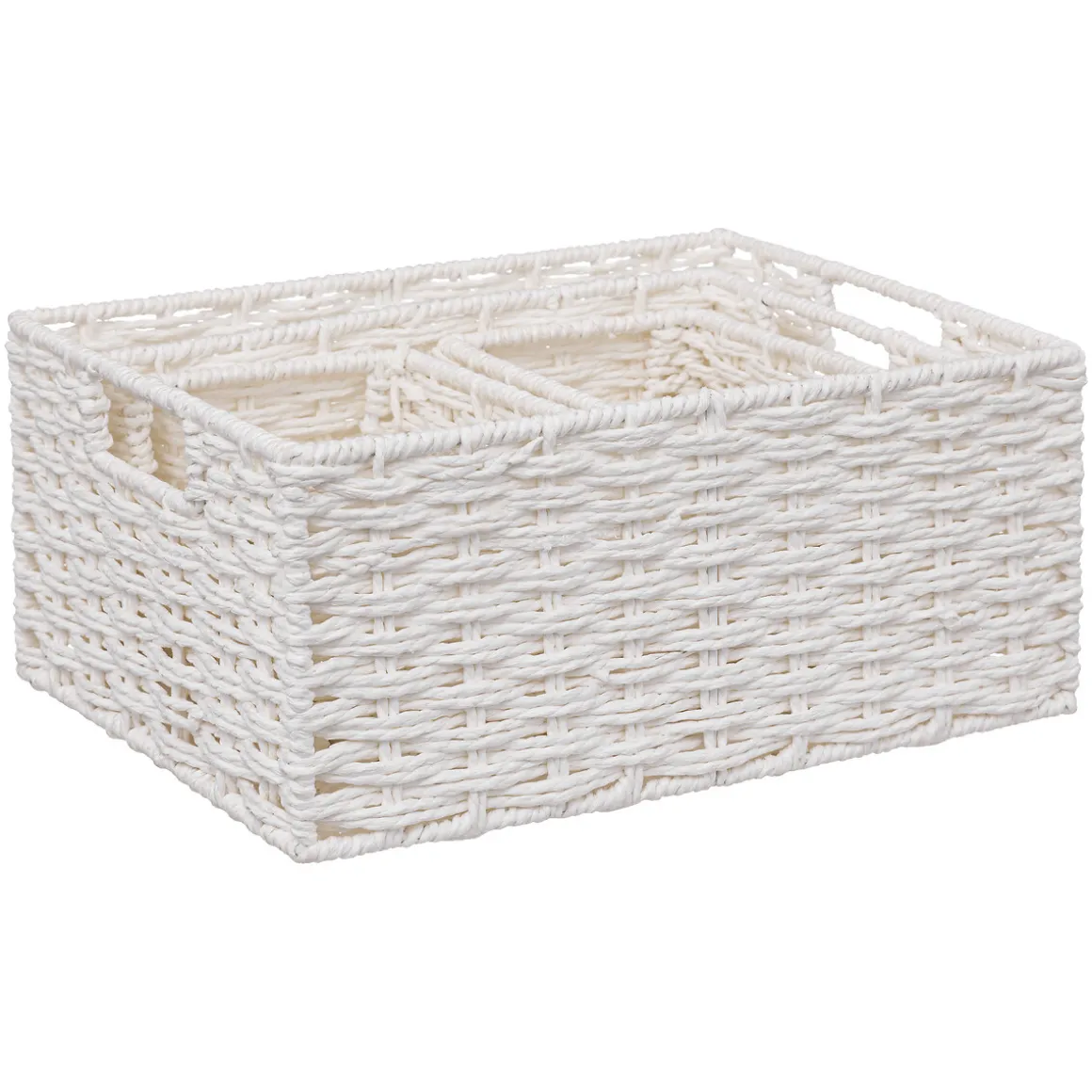4 paniers de rangement, Blanc