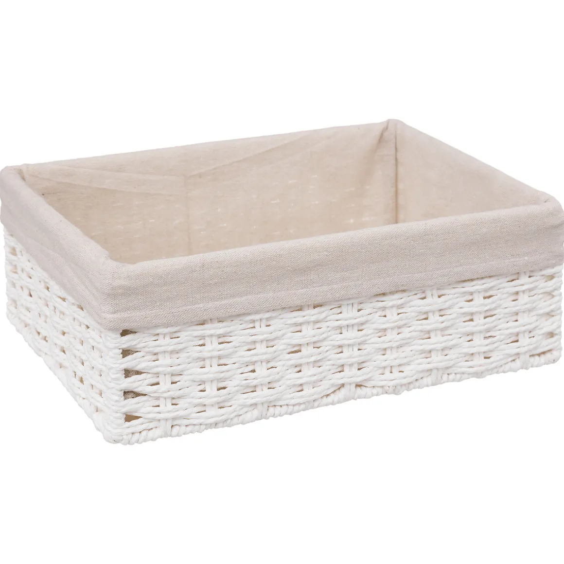2 paniers de rangement, Blanc