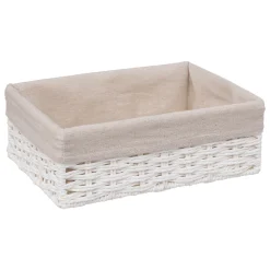 2 paniers de rangement, Blanc