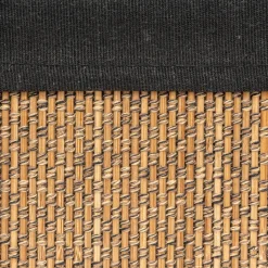 3 paniers en tissu, Bambou et noir