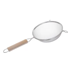 3 passoires inox, manche bois
