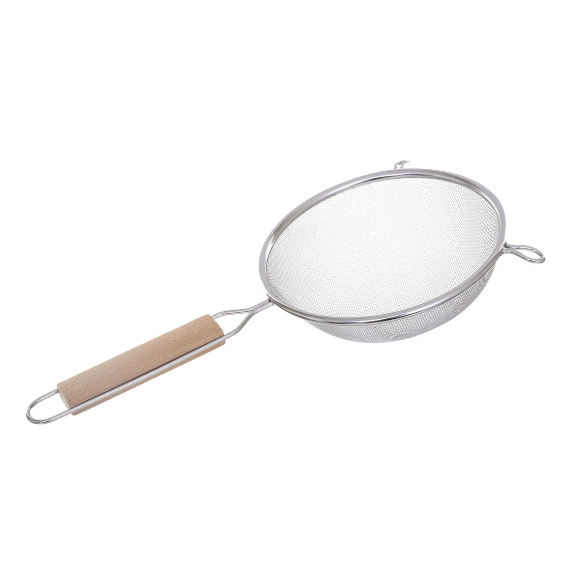 3 passoires inox, manche bois