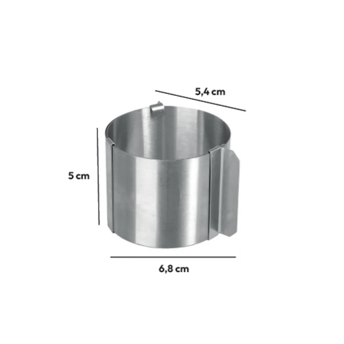 4 petits moules extensibles, Inox