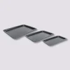 3 plaques de cuisson en acier