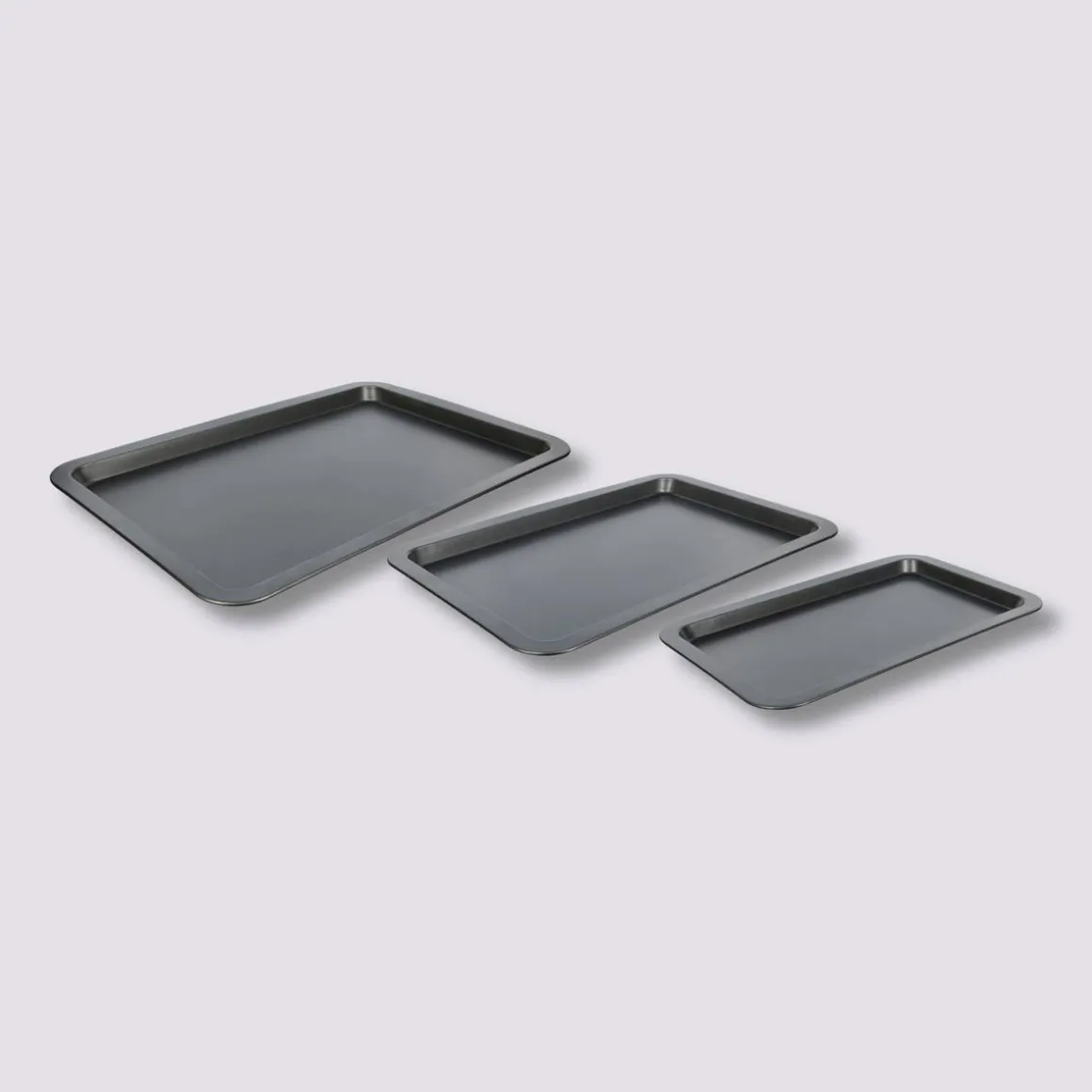 3 plaques de cuisson en acier
