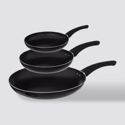 3 poêles Aluminium, 20/24/28 cm