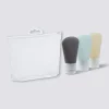 3 tubes en silicone avec trousse de rangement