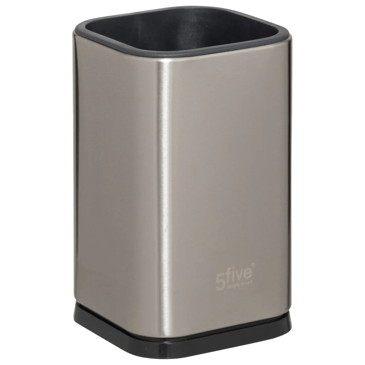 5 ustensiles de cuisine + pot de rangement, Inox