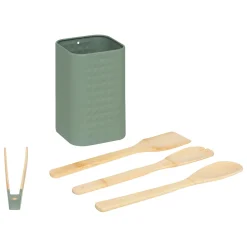 4 ustensiles de cuisine avec pot de rangement