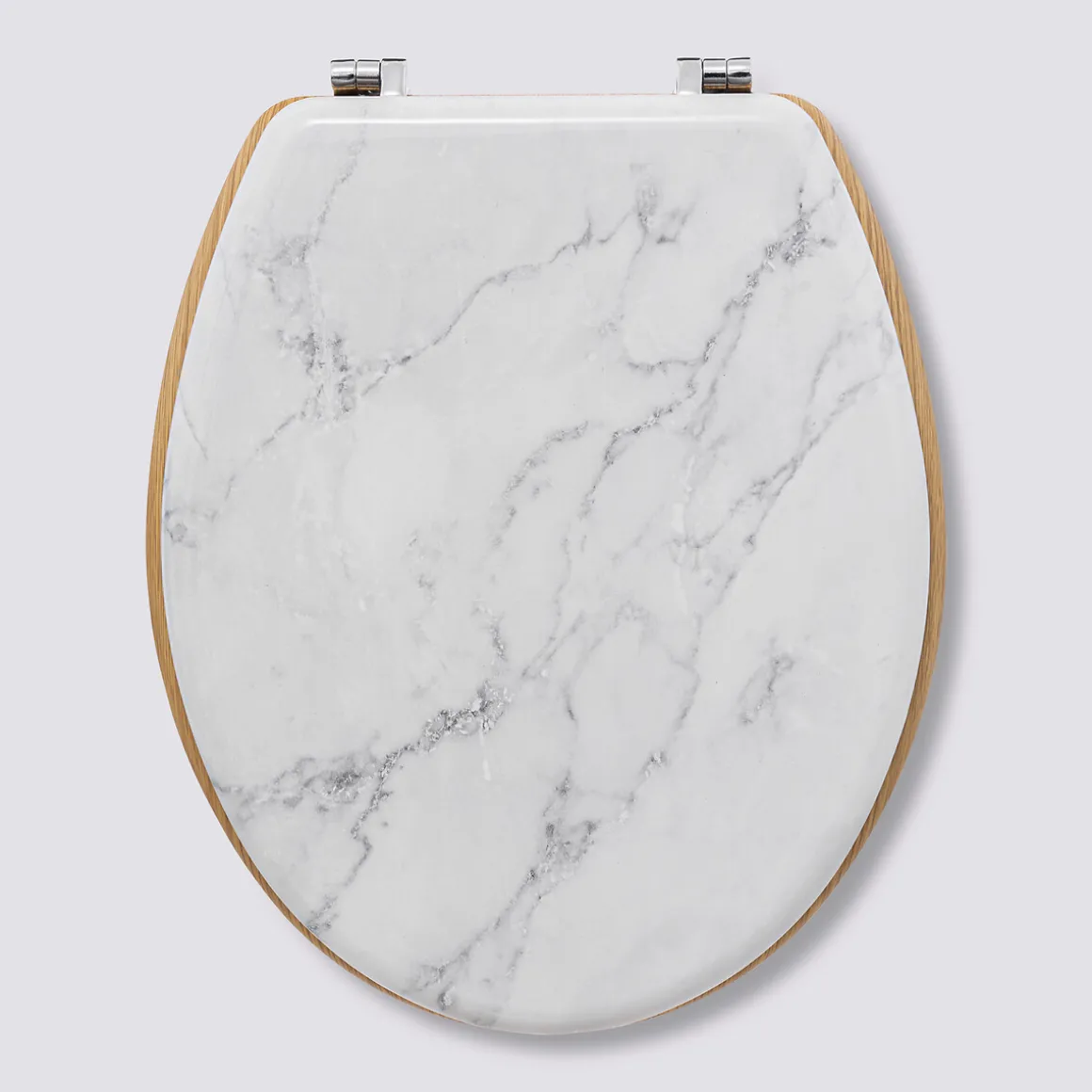 Abattant WC Bois, effet marbre
