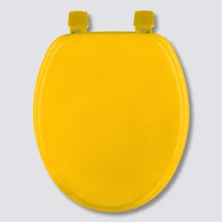 Abattant WC Bois laqué, Jaune