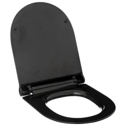 Abattant WC ultra fin, Noir