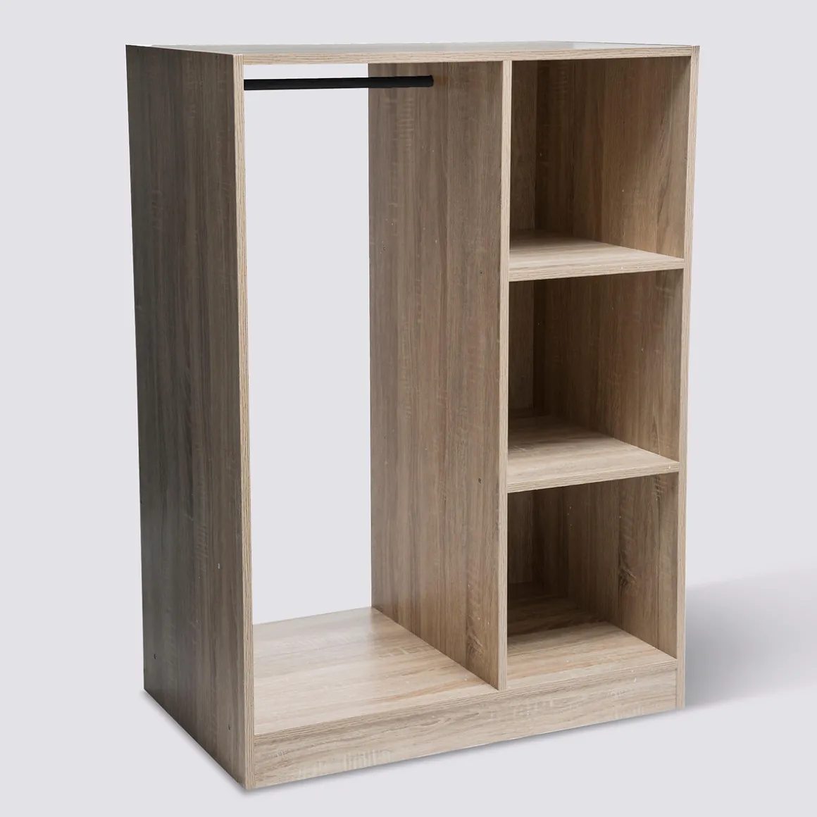 Armoire dressing penderie, Effet chêne naturel