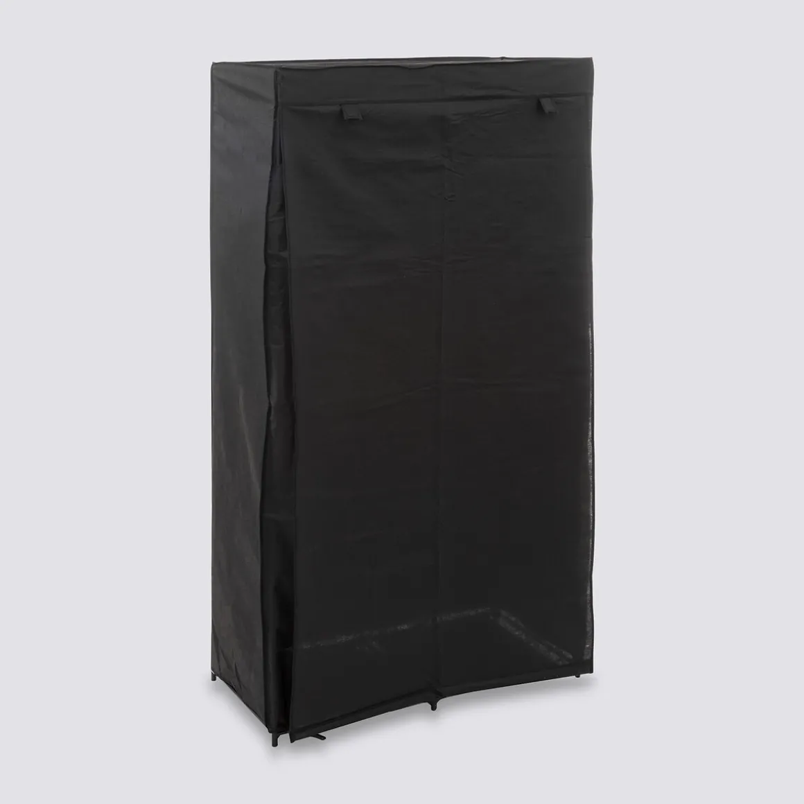 Armoire penderie modulable, tissu noir
