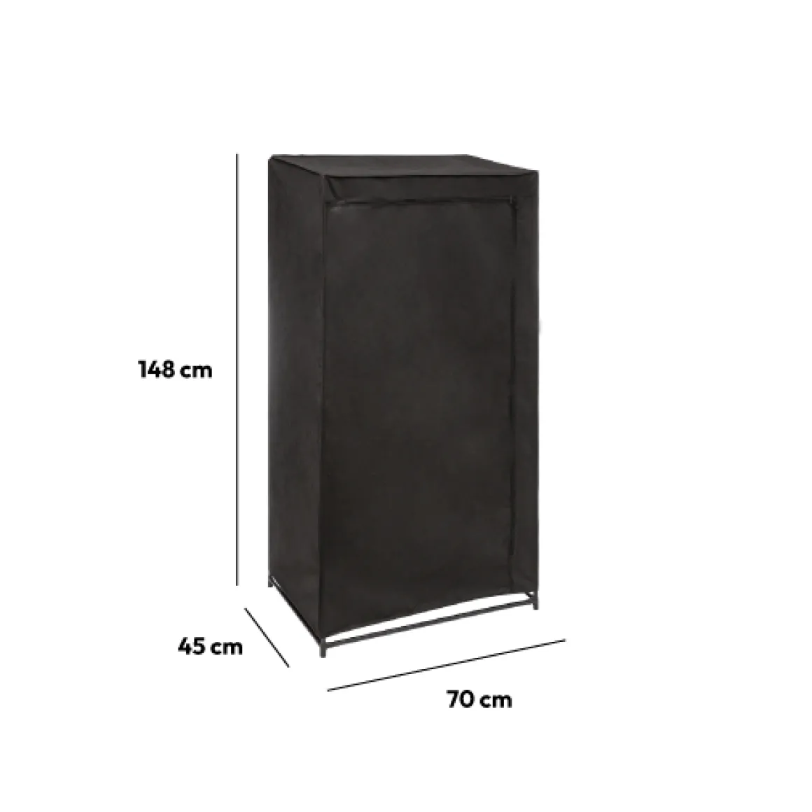 Armoire penderie, Noir