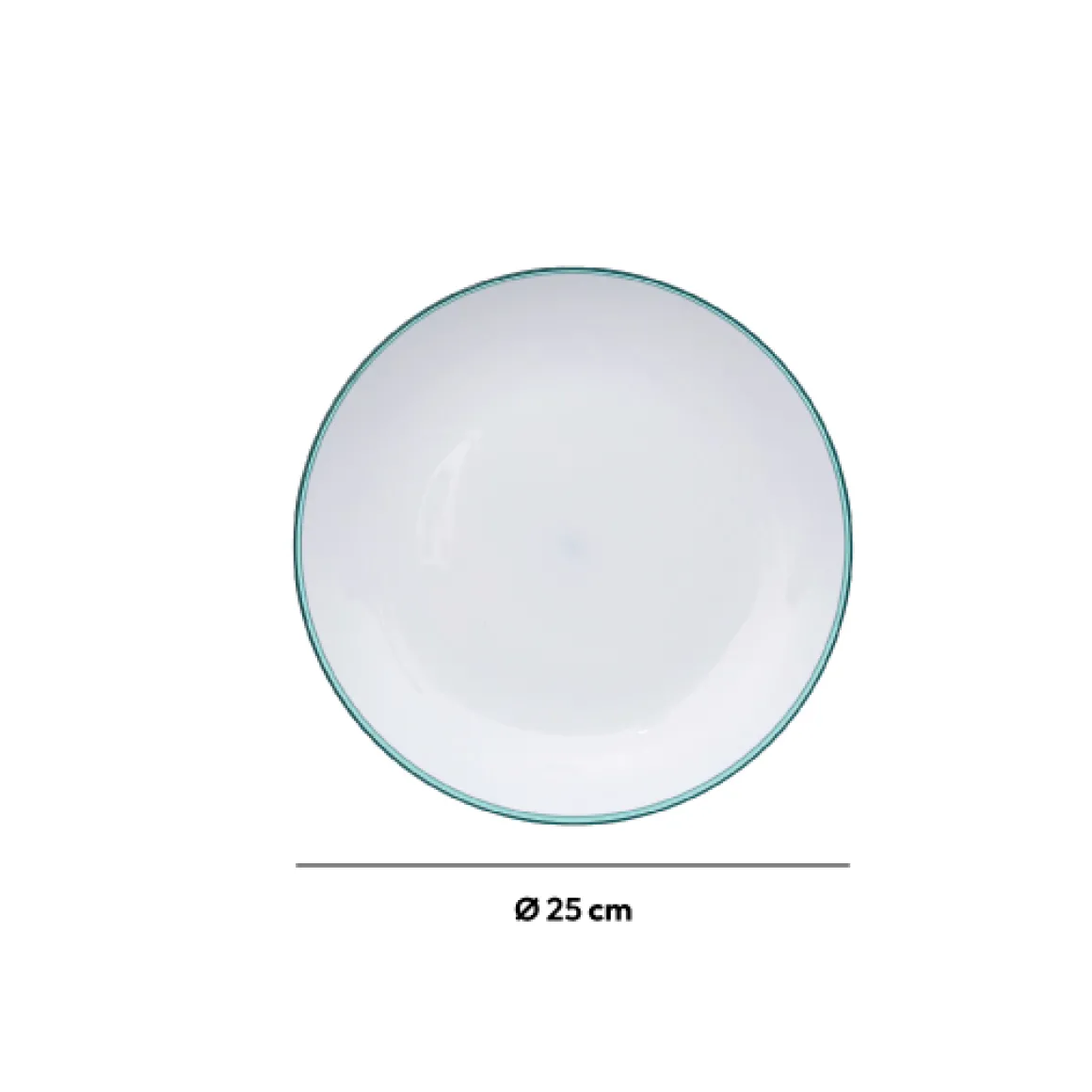 Assiette 25 cm, Bleu marine
