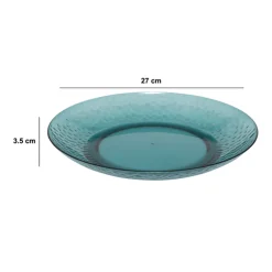 Assiette 27 cm, Bleu pétrole
