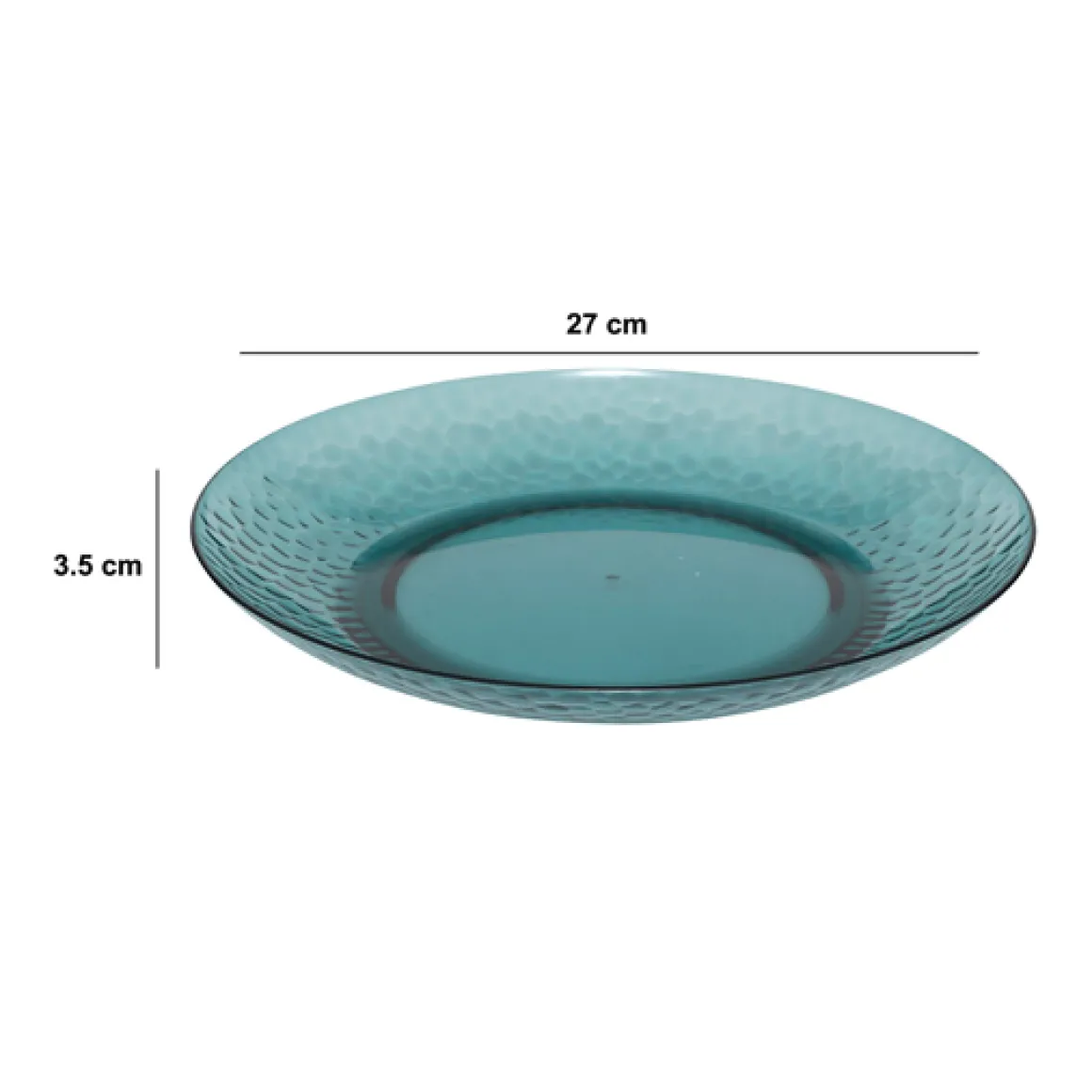 Assiette 27 cm, Bleu pétrole
