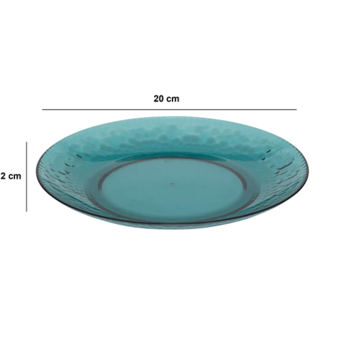 Assiette 20 cm, Bleu pétrole