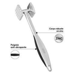 Attendrisseur de viande, Zinc