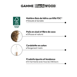 Balais intérieur en bois