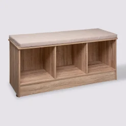 Banc 3 cases, Effet chêne naturel