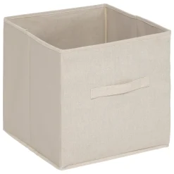 Banc de rangement avec 2 paniers, bambou
