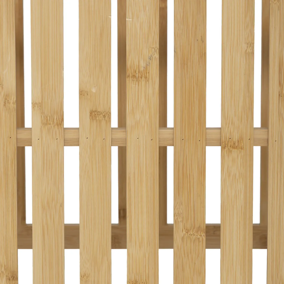 Banc de rangement avec 2 paniers, bambou