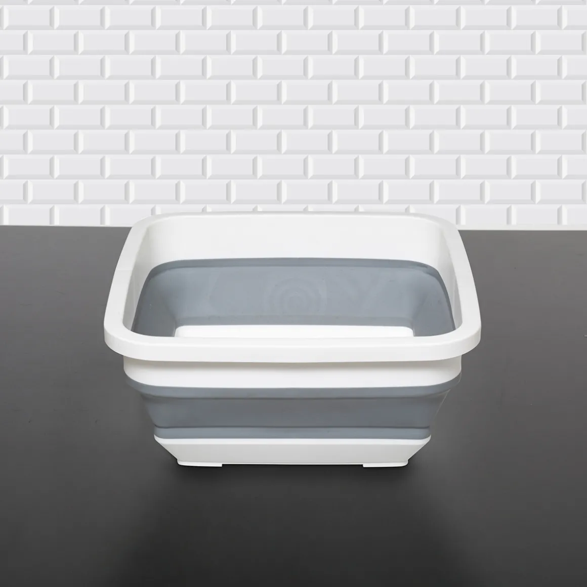 Bassine retractable 8L - Blanc, Gris
