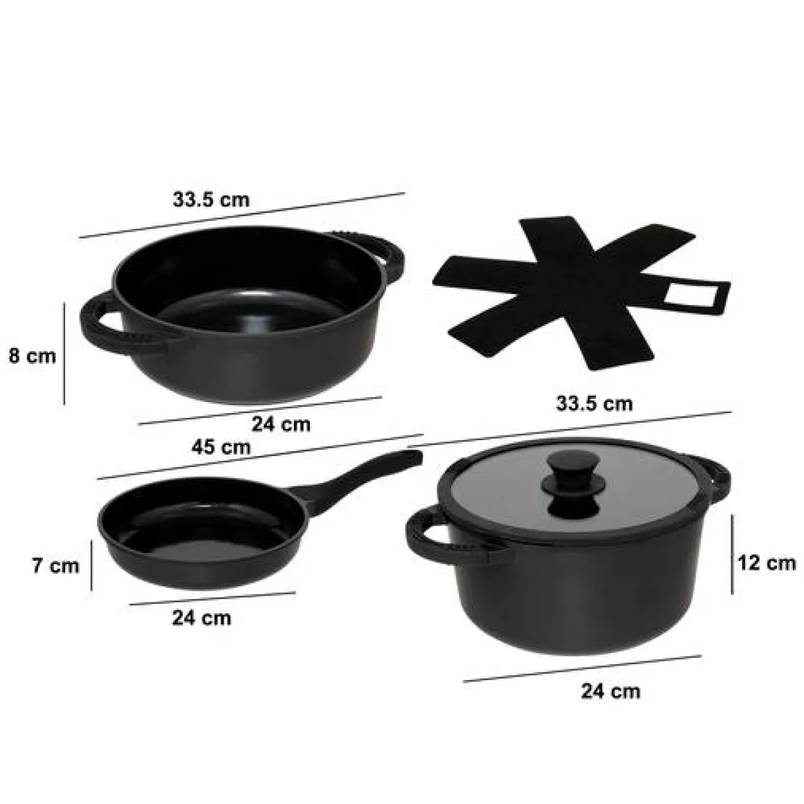 Batterie de cuisine, 24 cm