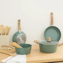 Batterie de cuisine, 5 pièces + 1 protection